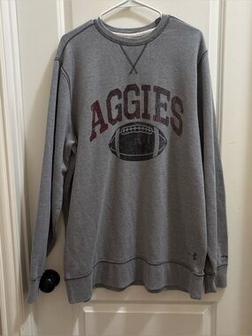 Men’s Under Armour Performance Legacy Fleece Crewneck Size 2XL Texas A&M Aggies